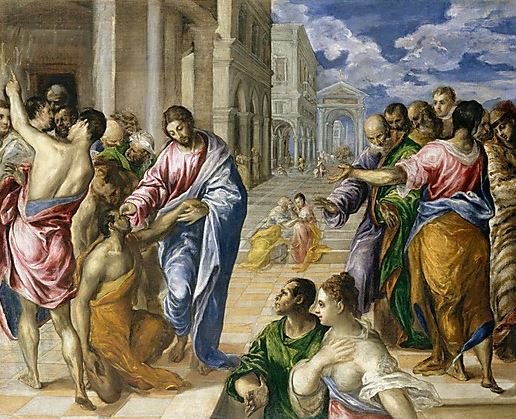 "The Miracle of Christ Healing the Blind" by El Greco