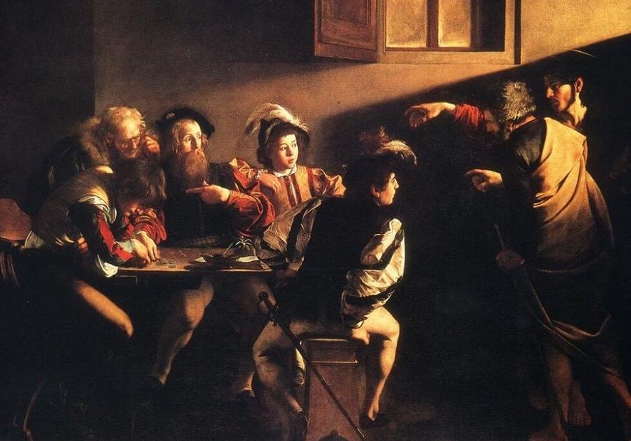 Caravaggio's "Calling of St. Matthew."