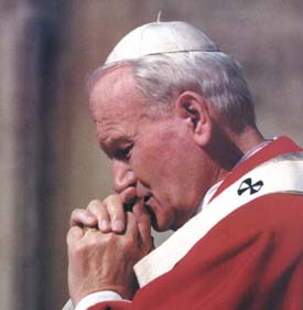 Image result for pope john paul II prayer pray