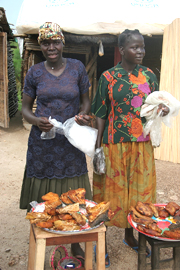 Women selling food in Adjumani - Photo by Don Doll, S.J.