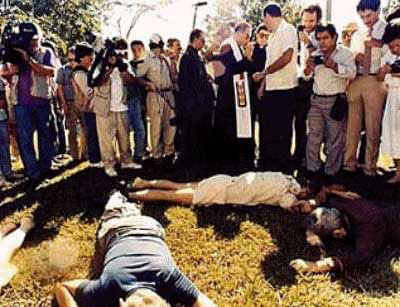 Bodies of Jesuits Martryed at the University of Central America in San Salvador